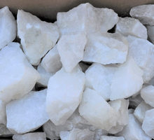 Камни для бани и сауны Горячий лед Кварцит белый колотый - Сауны в Краснодаре