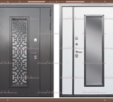 Входная дверь КАМИЛА 1200 х 2050 Антик серебро / VINORIT Белый со стеклом 94 мм Россия - Двери входные в Краснодаре