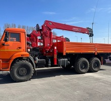 Бортовой КАМАЗ 43118 (вездеход) с тросовым КМУ Horyong 206 - Грузовые автомобили в Краснодаре